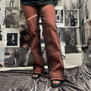 Y2K red wash bootcut rockstar jeans